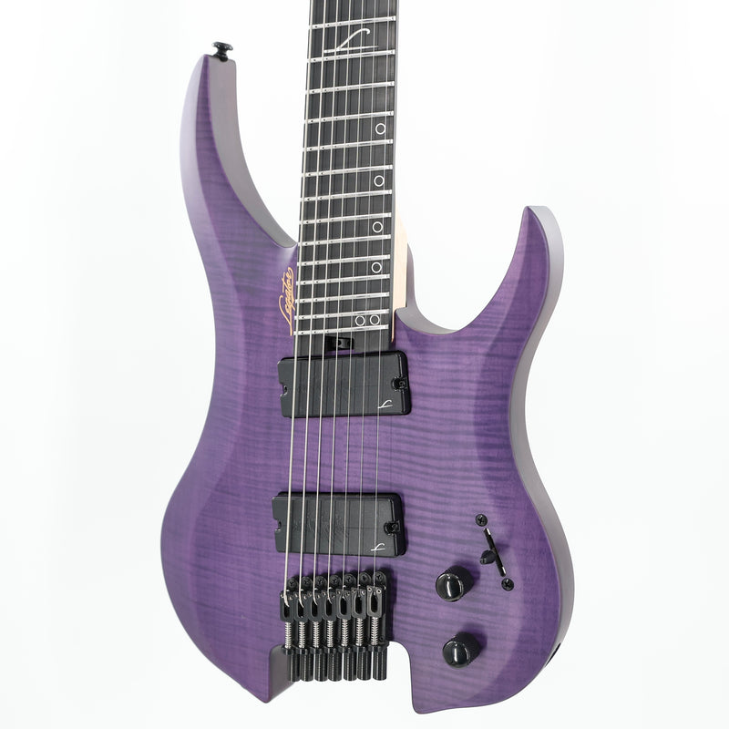 Legator Ghost G7FSS 7-String Headless Multiscale Guitar - Satin FM Purple