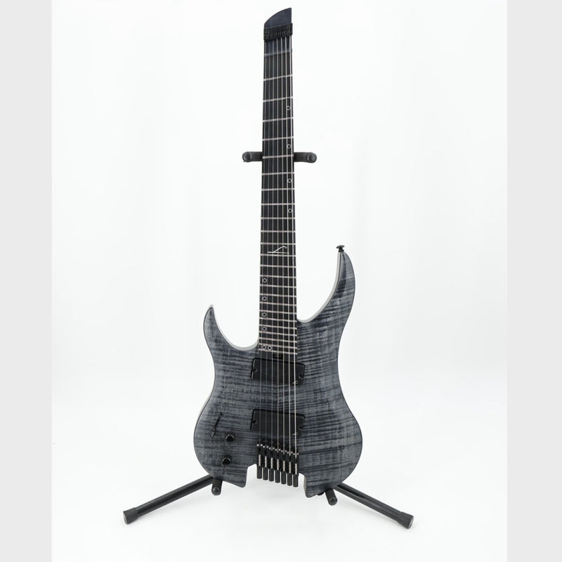 Legator Ghost G7FSSL Left-Handed 7-String Headless Multiscale Guitar - Satin FM Black