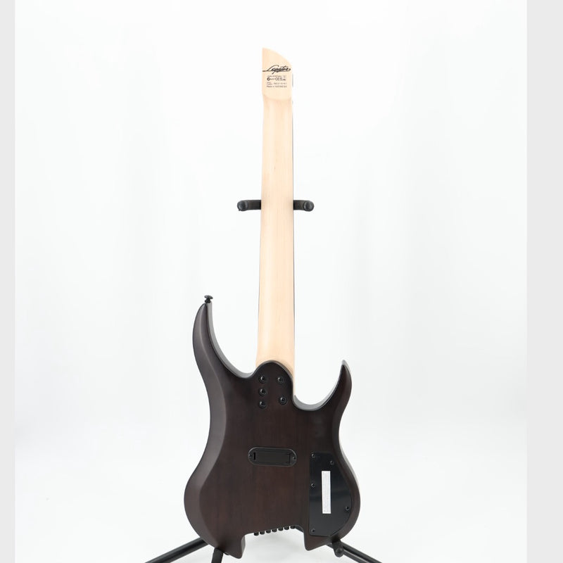Legator Ghost G7FSSL Left-Handed 7-String Headless Multiscale Guitar - Satin FM Black