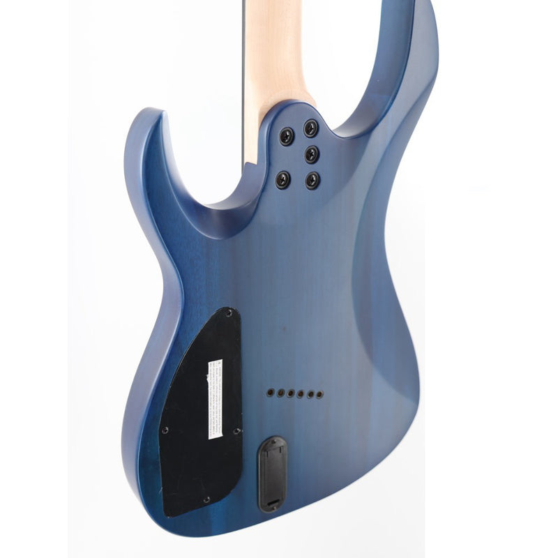 Legator Ninja N6FSS 6-String Multiscale Guitar - Satin Hypernova Blue QM