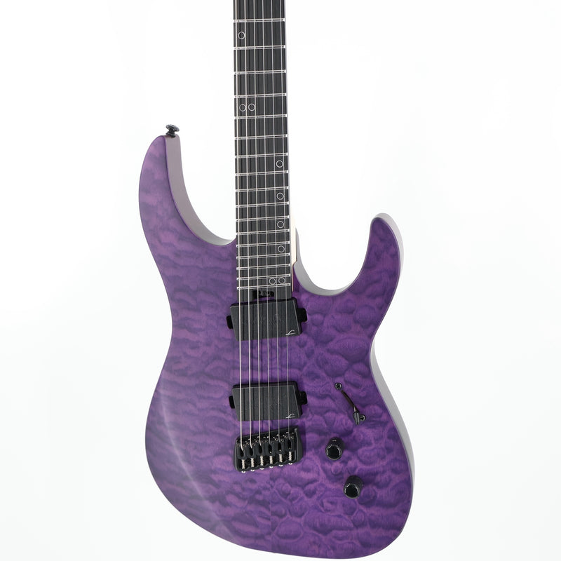 Legator Ninja N6FSS 6-String Multiscale Guitar - Satin Purple QM