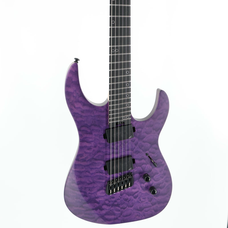 Legator Ninja N6FSS 6-String Multiscale Guitar - Satin Purple QM