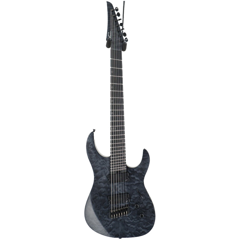 Legator Ninja N7FSS 7- String Multiscale Guitar - Satin Black QM