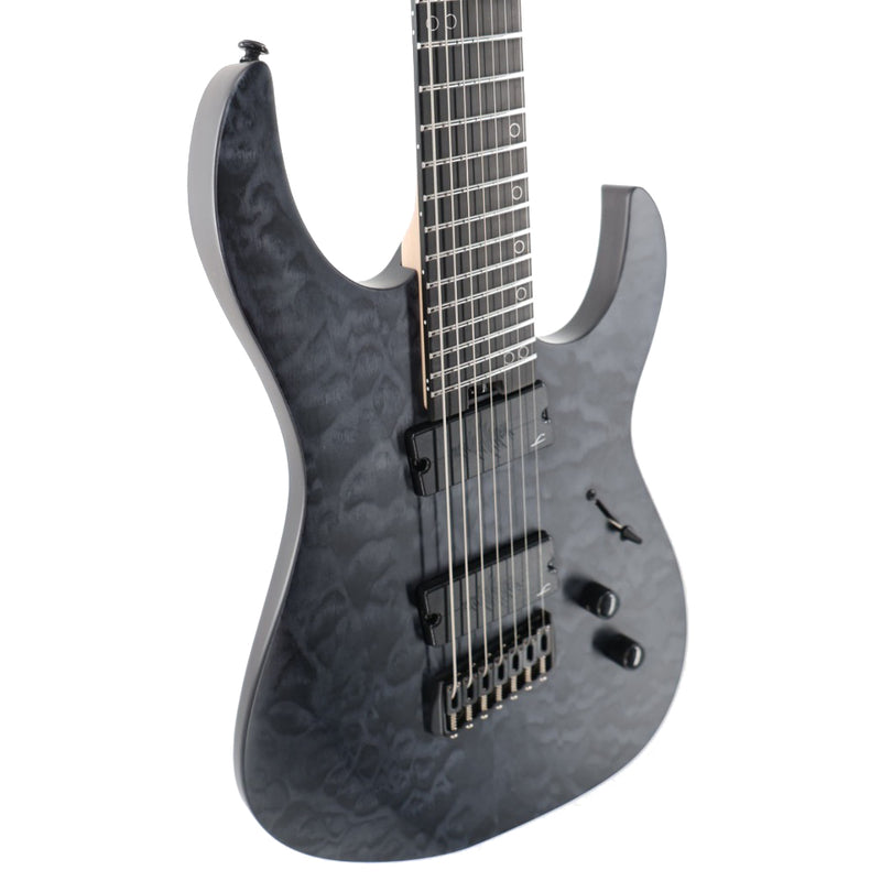 Legator Ninja N7FSS 7- String Multiscale Guitar - Satin Black QM