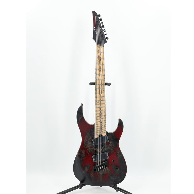 Legator Ninja N7FX Multiscale 7-String Guitar w/ Fishman Pickups and Gig Bag - Black Widow