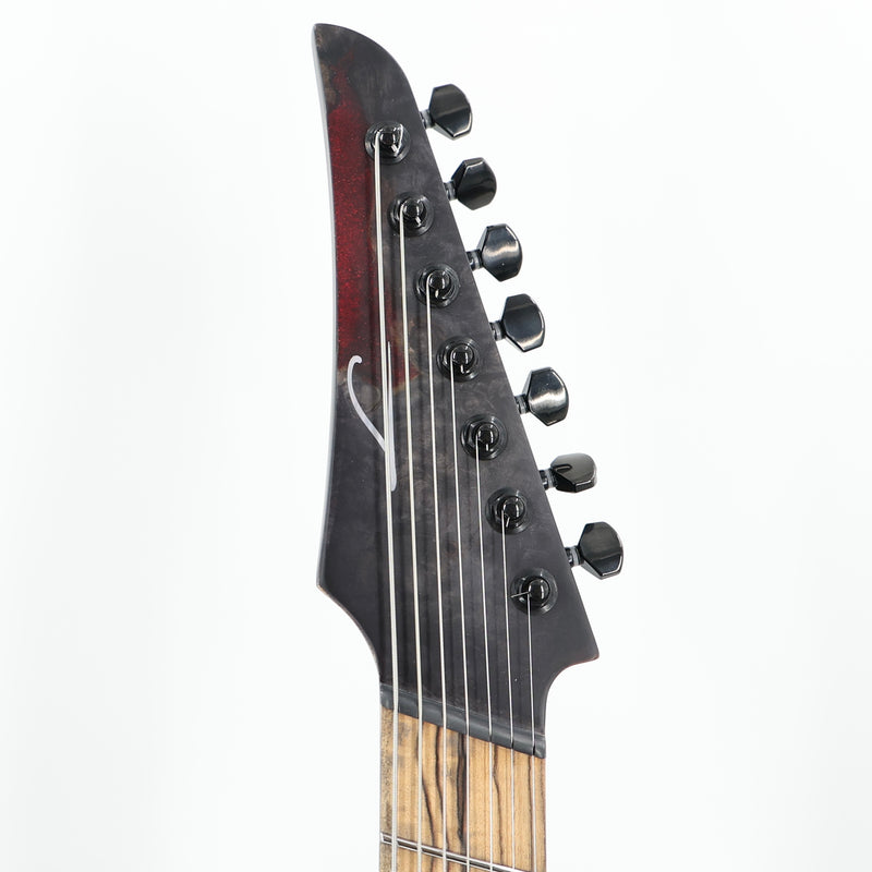 Legator Ninja N7FX Multiscale 7-String Guitar w/ Fishman Pickups and Gig Bag - Black Widow