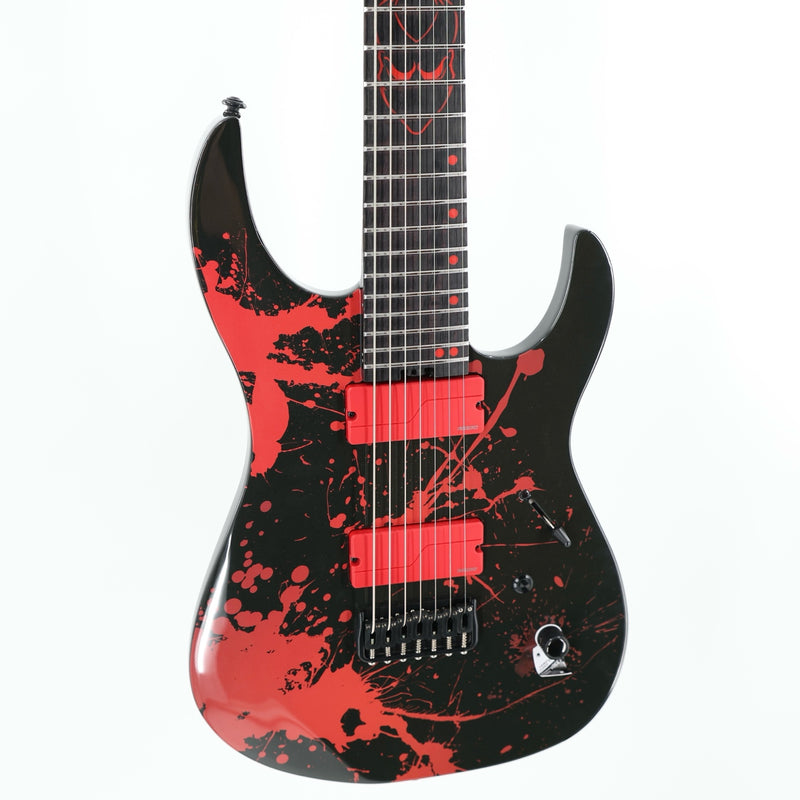 Legator N7 Slaughter Series 7-String Guitar w/ Fishman Pickups and Gig Bag - Demolisher Black