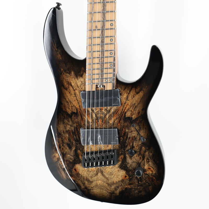 Legator Ninja N7FOD 7-String Multiscale Guitar w/ Fishman Pickups - Gloss Buckeye Jupiter Burst
