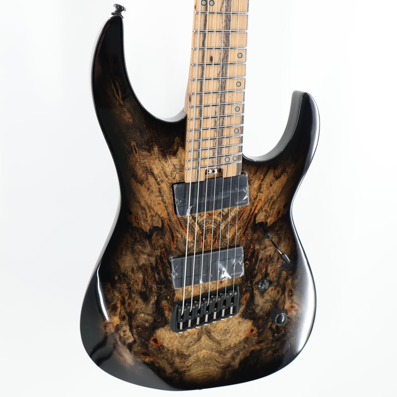 Legator Ninja N7FOD 7-String Multiscale Guitar w/ Fishman Pickups - Gloss Buckeye Jupiter Burst
