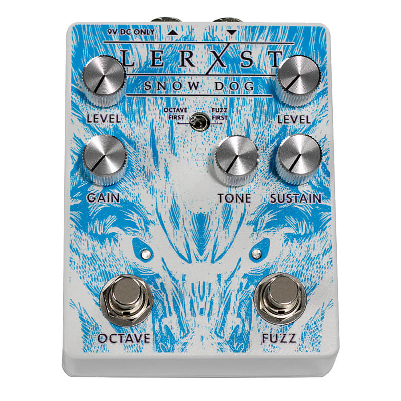 Lerxst Snow Dog Limited Edition Alex Lifeson Signature Octave Fuzz Pedal w/ Hand-Signed Backstage Laminate