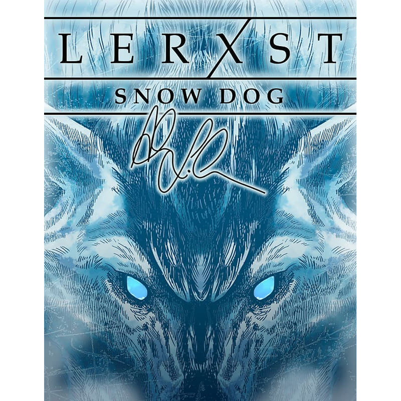 Lerxst Snow Dog Limited Edition Alex Lifeson Signature Octave Fuzz Pedal w/ Hand-Signed Backstage Laminate