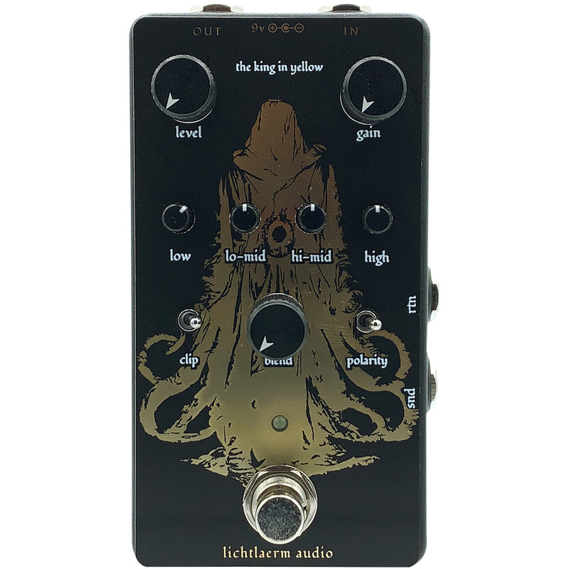 Lichtlaerm Audio King in Yellow Tube Screamer Style OD Pedal