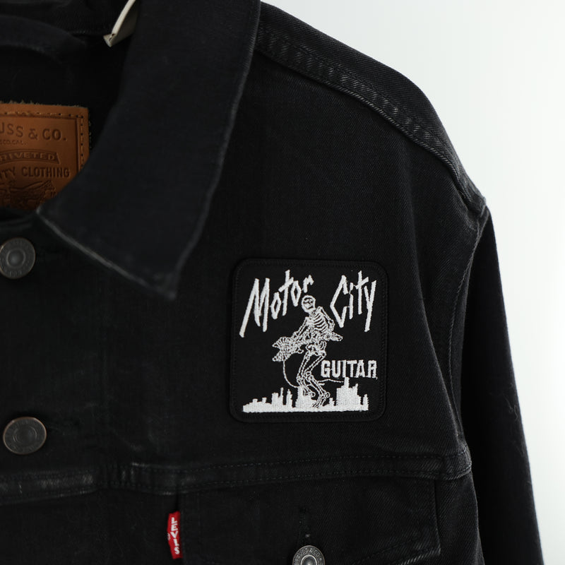 Motor City Guitar Classic 1980's Skeleton Logo Patch
