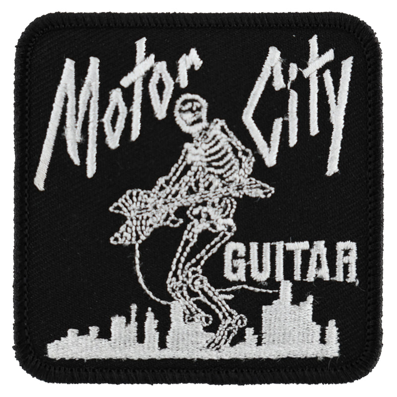 Motor City Guitar Classic 1980's Skeleton Logo Patch