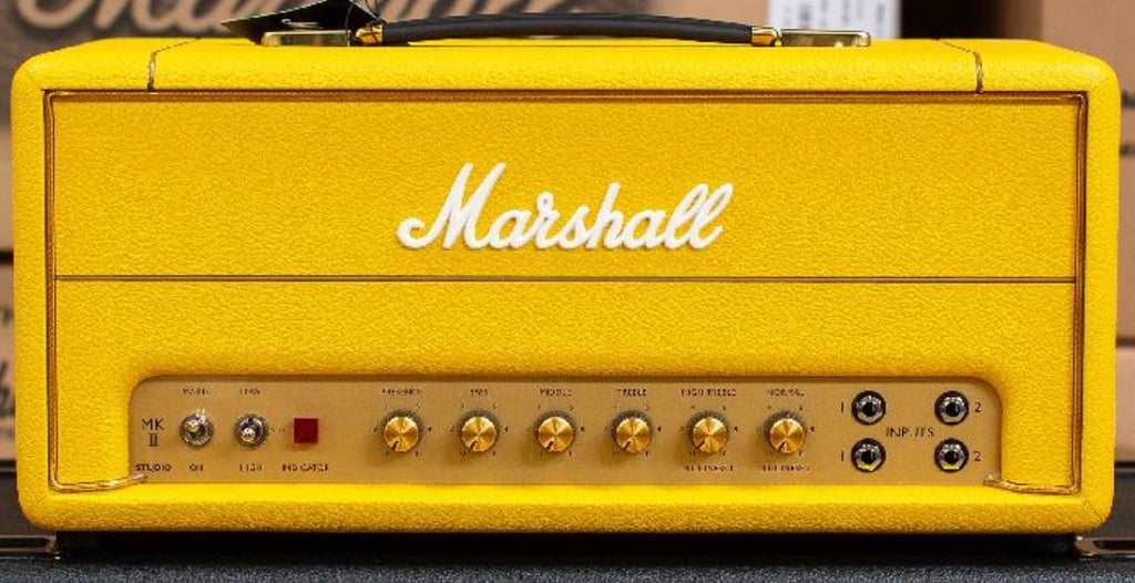 Marshall SV20H 20W All-Valve Plexi Head with FX loop and DI - UK Design Shop Custom Yellow Levant