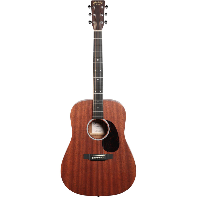Martin D-10E Road Series Acoustic-Electric Guitar w/ Softshell Case - Natural Sapele