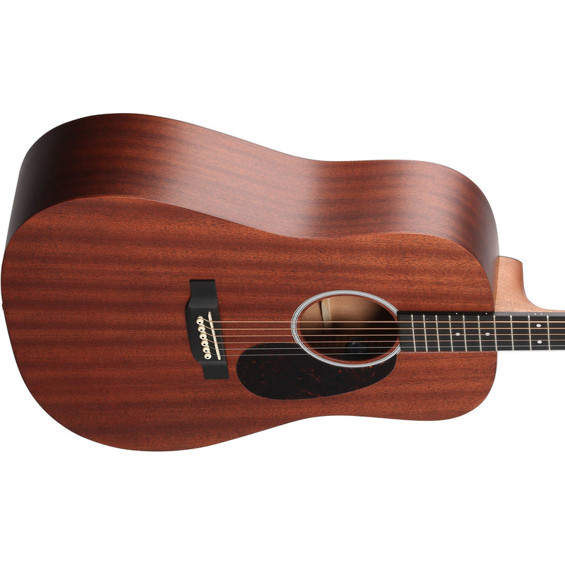 Martin D-10E Road Series Acoustic-Electric Guitar w/ Softshell Case - Natural Sapele