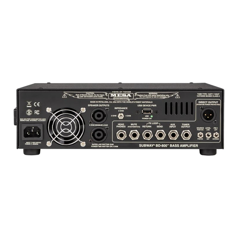 Mesa/Boogie Bass 800D 800-watt Bass Amplifier Head