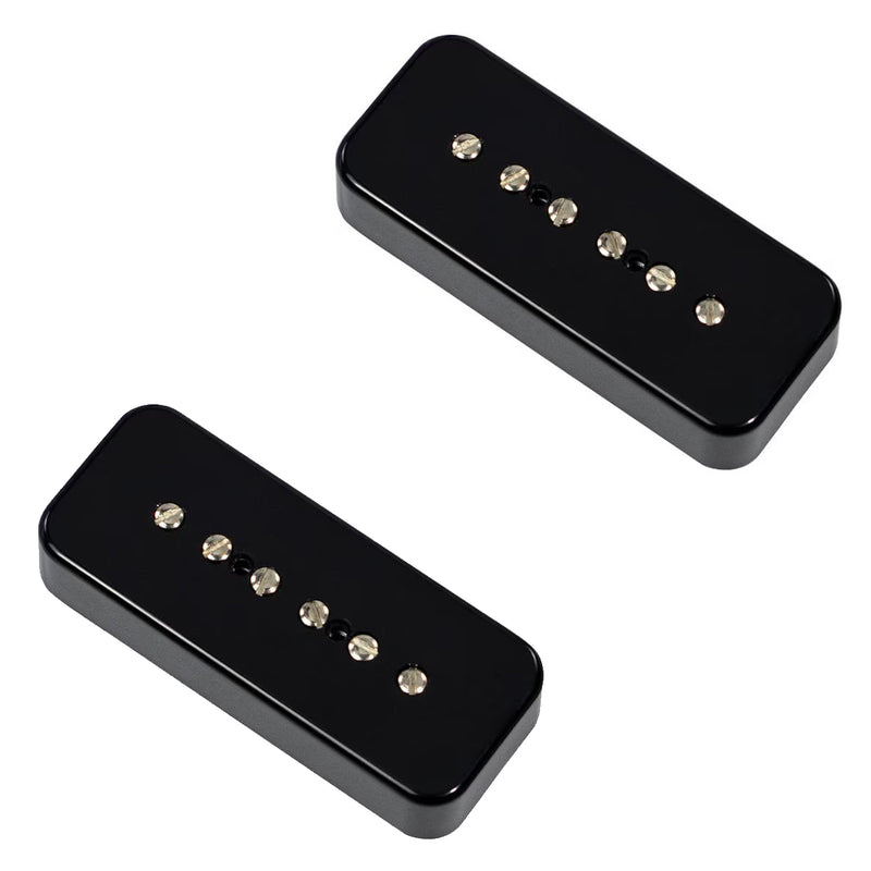 Mojotone 56 Quiet Coil Noiseless Soapbar Pickup Set - Black - S3P90700-S-BS