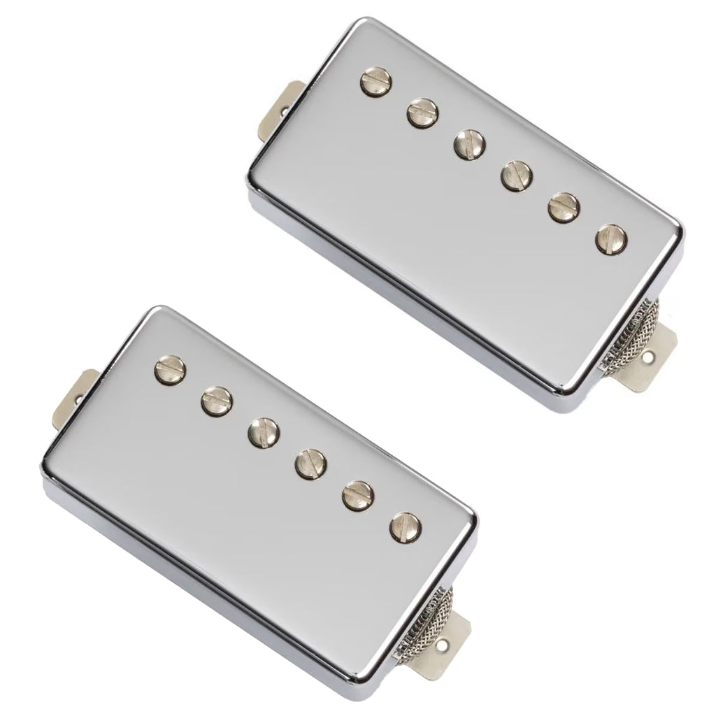 Mojotone 59 Clone  Vintage Braid Humbucker Pickup Set - Nickel - S3PAF728-S-N