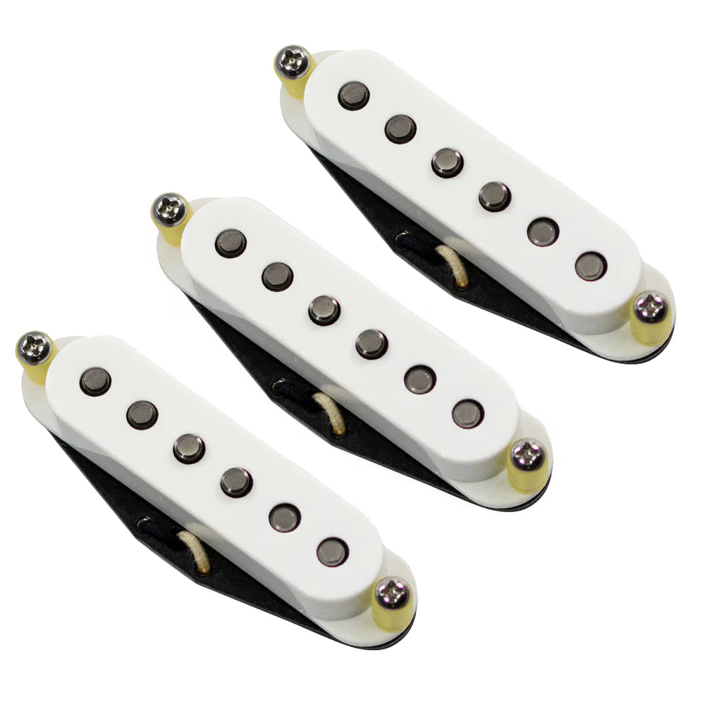 Mojotone 59 Clone Single Coil Strat Pickup Set - Aged White - S359S667-SMR-AWC