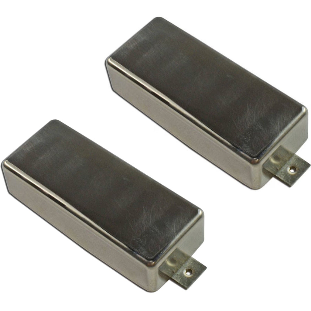 Mojotone Johnny Winter Vintage Braid Mini Humbucker Pickup Set - Nickel - S3JWF761-S-B-N