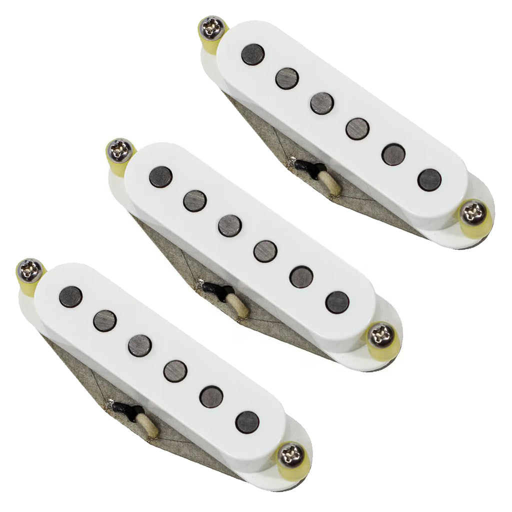 Mojotone Rene Martinez Texas Set Aged White Single Coil Strat Pickup Set- S3RMT672-SMR-AWC