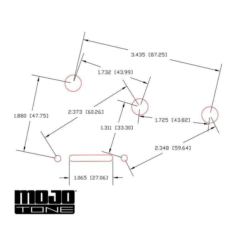 Mojotone Solderless Convertible Strat Guitar Wiring Harness (250k) - Z457389-250