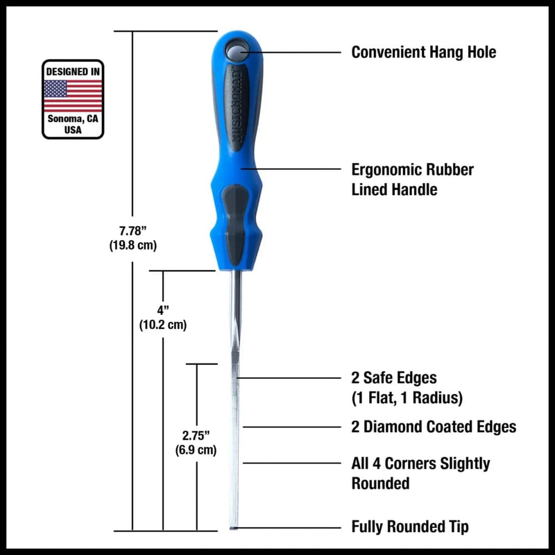 Music Nomad MN830 Diamond Coated Fret End Dressing File (E-File)