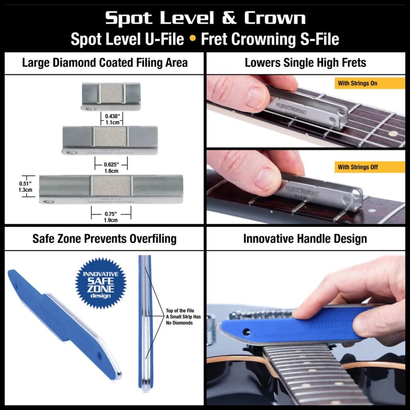 Music Nomad MN880 Premium Guitar Tech Fret Tool Set - 18 pcs