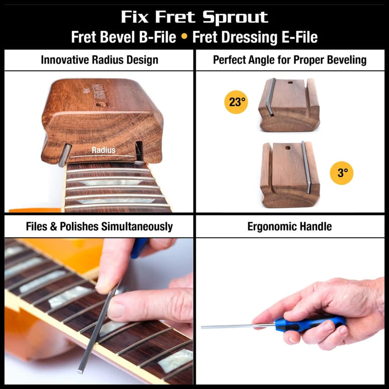 Music Nomad MN880 Premium Guitar Tech Fret Tool Set - 18 pcs