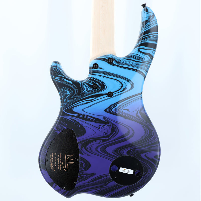 Dingwall NG3 Limited Edition Adam "Nolly" Getgood 5-String Multi-Scale Bass - 3-PU Purple Blue Fade Swirl w/Maple FB