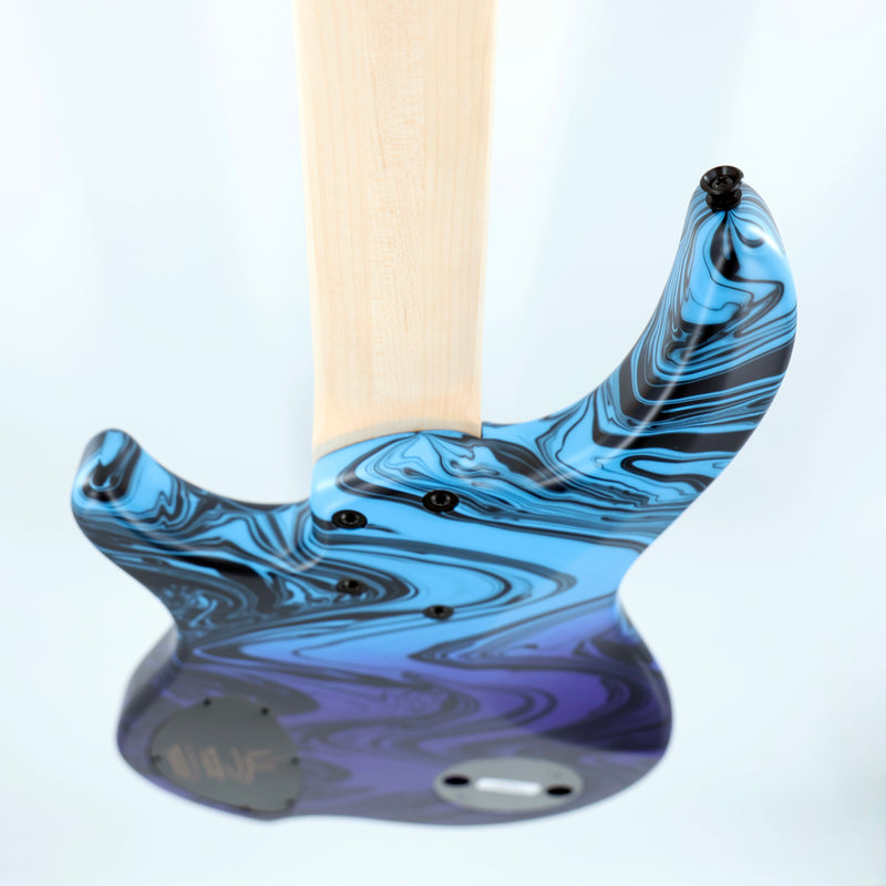 Dingwall NG3 Limited Edition Adam "Nolly" Getgood 5-String Multi-Scale Bass - 3-PU Purple Blue Fade Swirl w/Maple FB