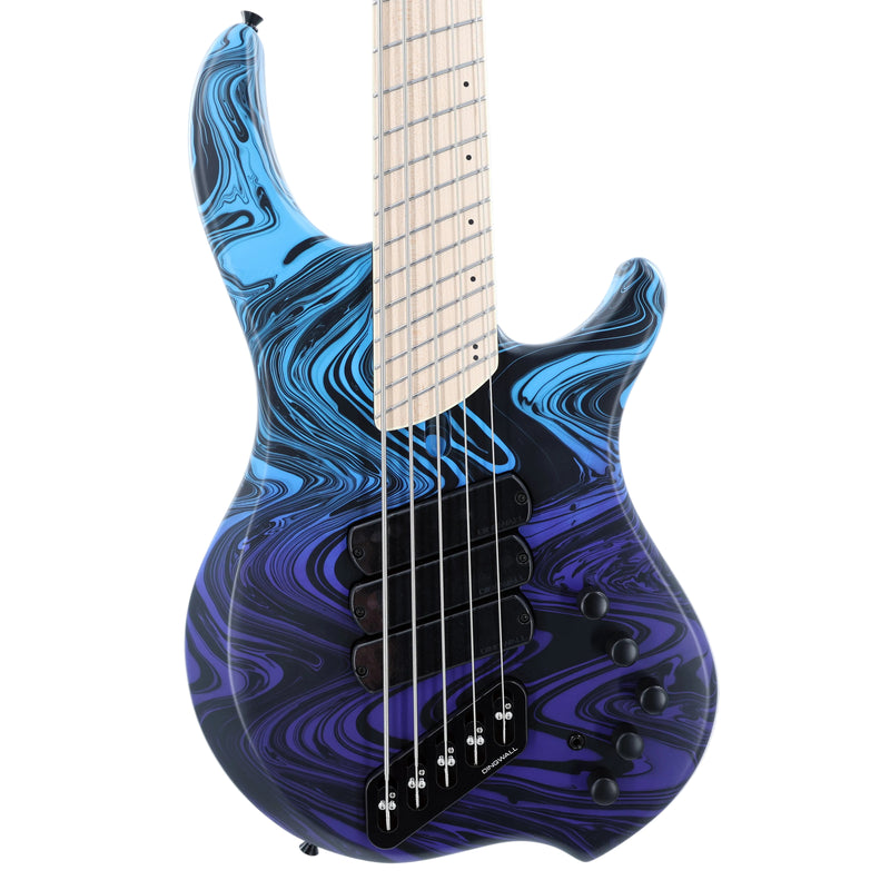 Dingwall NG3 Limited Edition Adam "Nolly" Getgood 5-String Multi-Scale Bass - 3-PU Purple Blue Fade Swirl w/Maple FB