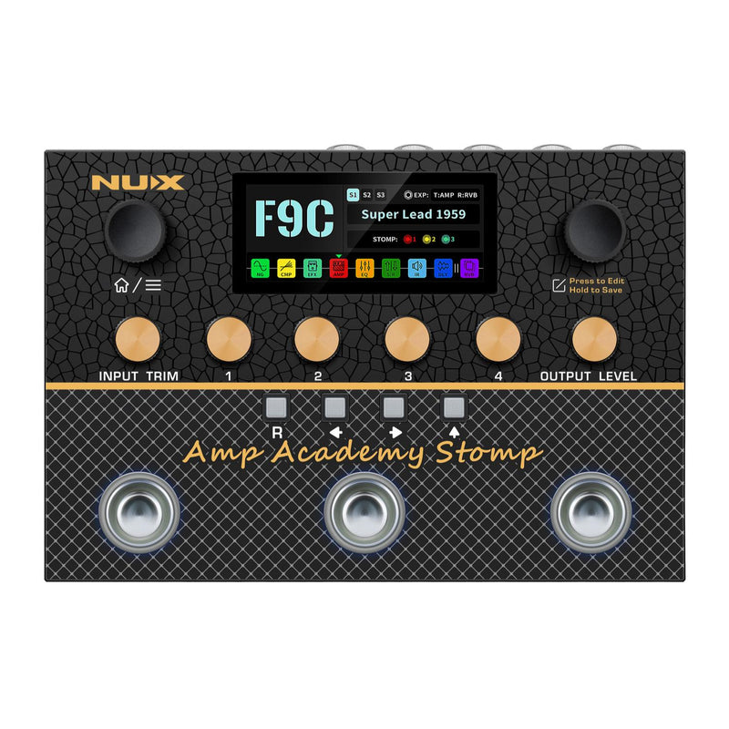 NUX NMA-3AAP Amp Academy Stomp Amp Simulation and Modeler Pedal