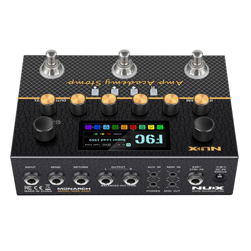 NUX NMA-3AAP Amp Academy Stomp Amp Simulation and Modeler Pedal