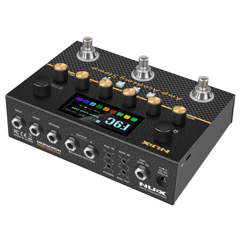 NUX NMA-3AAP Amp Academy Stomp Amp Simulation and Modeler Pedal