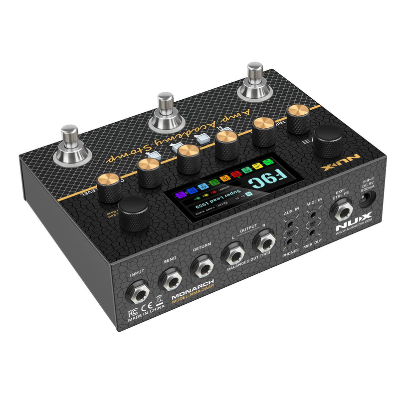NUX NMA-3AAP Amp Academy Stomp Amp Simulation and Modeler Pedal