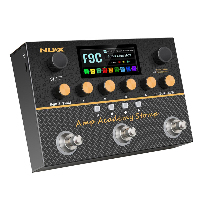 NUX NMA-3AAP Amp Academy Stomp Amp Simulation and Modeler Pedal