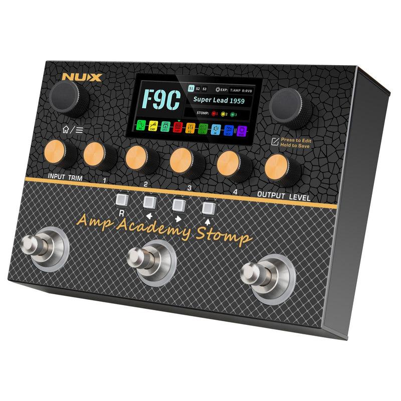 NUX NMA-3AAP Amp Academy Stomp Amp Simulation and Modeler Pedal