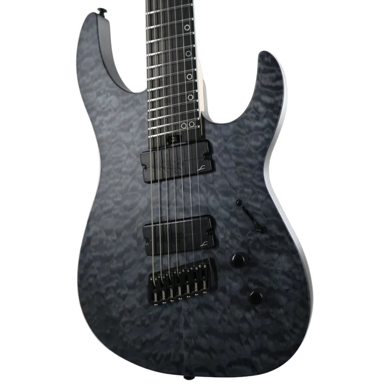 Legator Ninja N7FSS 7- String Multiscale Guitar - Satin Black QM