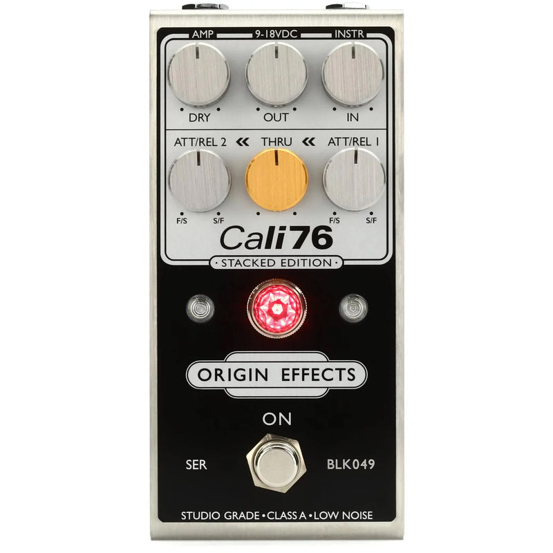 Origin Effects Cali76 Stacked Edition Compressor Pedal - Inverted Black Limited Edition