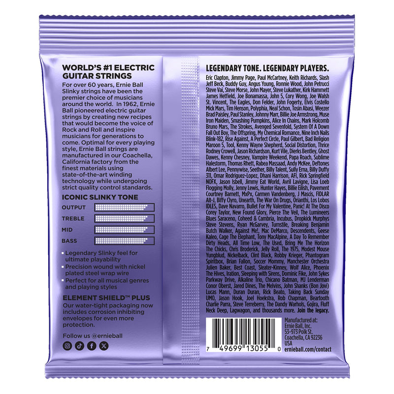Ernie Ball P02219 Silky Slinky Nickel Wound Electric Guitar Strings 9.5-48 Gauge