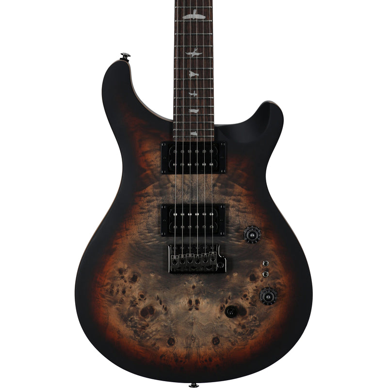 Paul Reed Smith SE Limited Edition "Exotic" Custom 24-08 Poplar Burl Guitar w/ Gig Bag - Charcoal Cherry Midnight Burst
