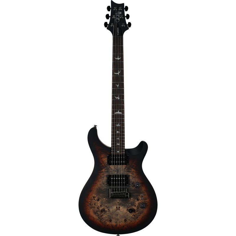 Paul Reed Smith SE Limited Edition "Exotic" Custom 24-08 Poplar Burl Guitar w/ Gig Bag - Charcoal Cherry Midnight Burst