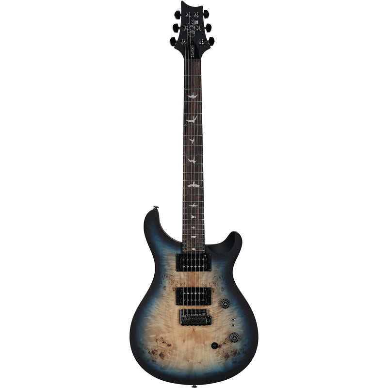 Paul Reed Smith SE Limited Edition "Exotic" Custom 24-08 Poplar Burl Guitar w/ Gig Bag - Lake Blue Midnight Burst