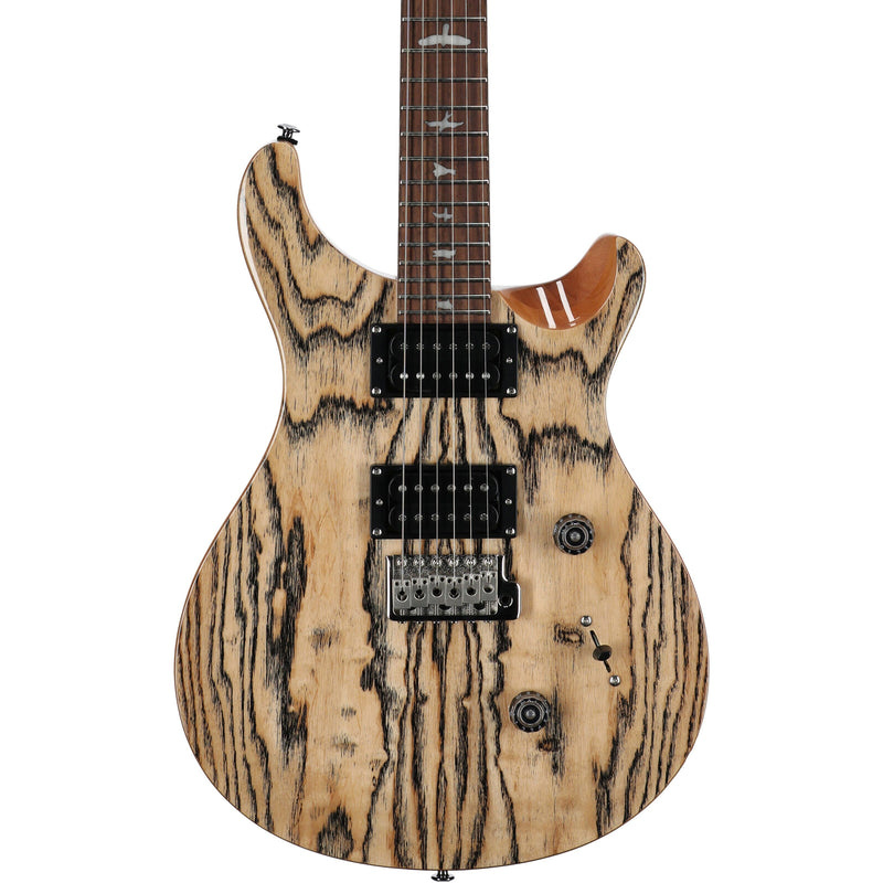 Paul Reed Smith SE Limited Edition "Exotic" Custom 24 Swamp Ash Burl Guitar w/ Gig Bag - Natural