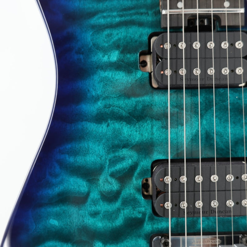 Charvel Pro-Mod Plus DK24 HH 2PT EB QM Guitar w/ Seymour Duncan Pickups & Gig Bag - Chlorine Burst