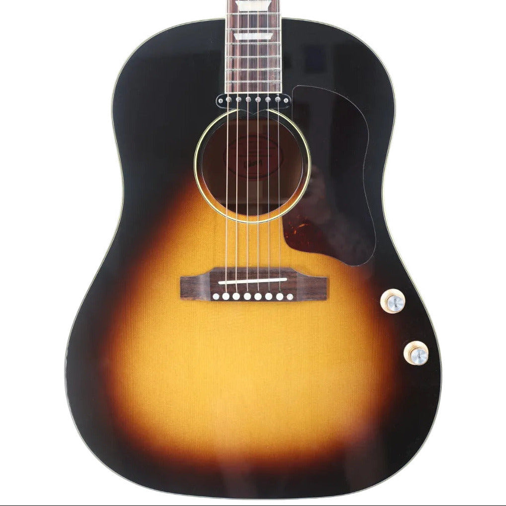 Gibson J-160E Acoustic-Electric Guitar w/ Hardshell Case - Vintage Sunburst