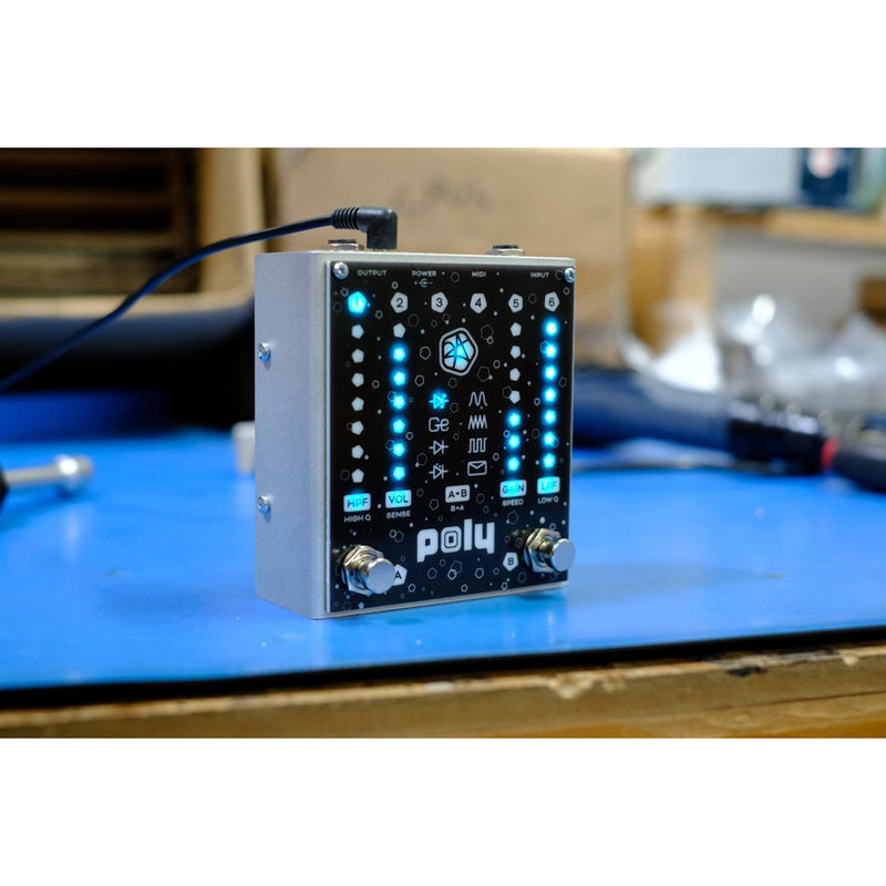 Poly Effects Josh Smith Flat V 2-Channel Overdrive Pedal w/ TRS MIDI